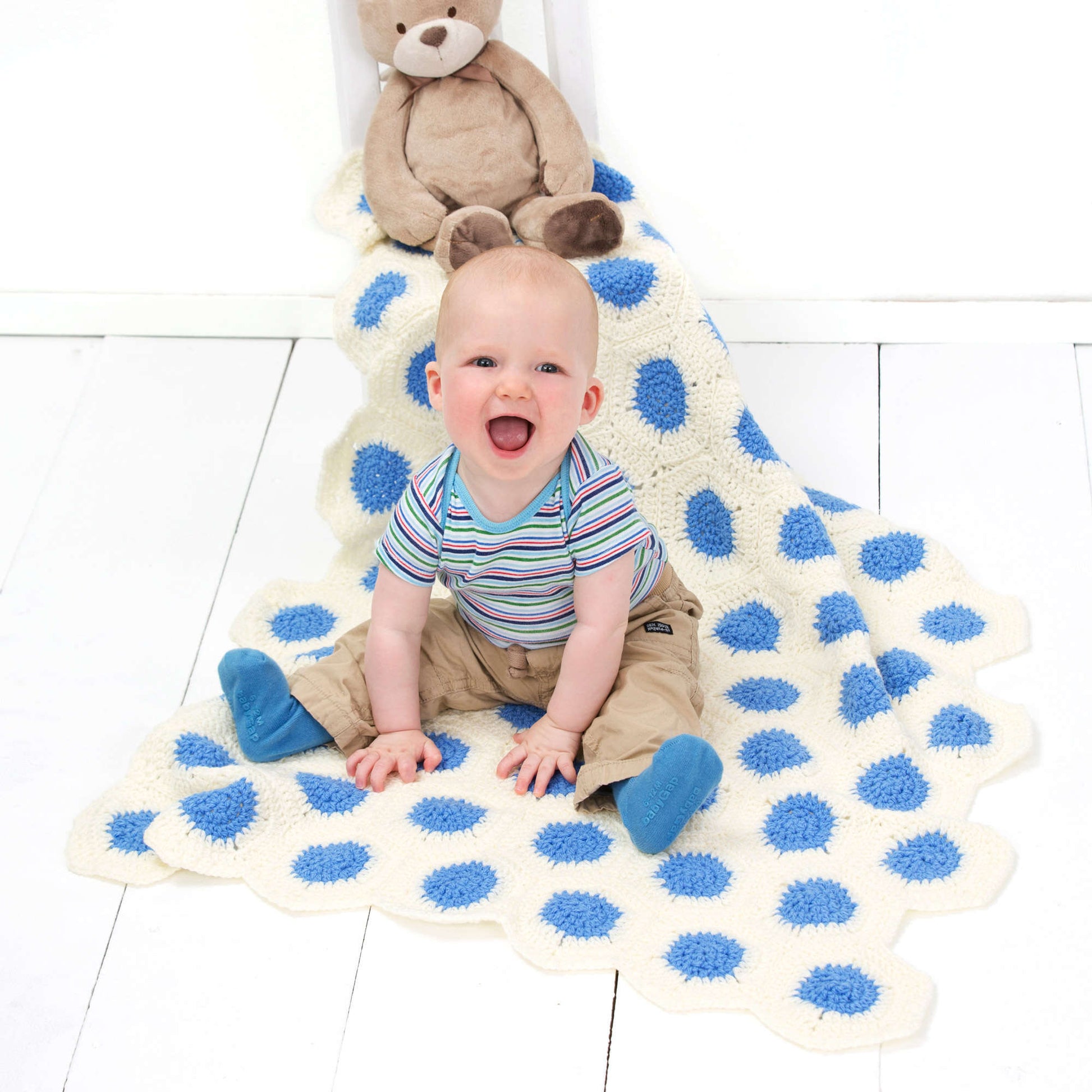 Wrap Your Heart: Crafting the Polka-Dot Baby Blanket