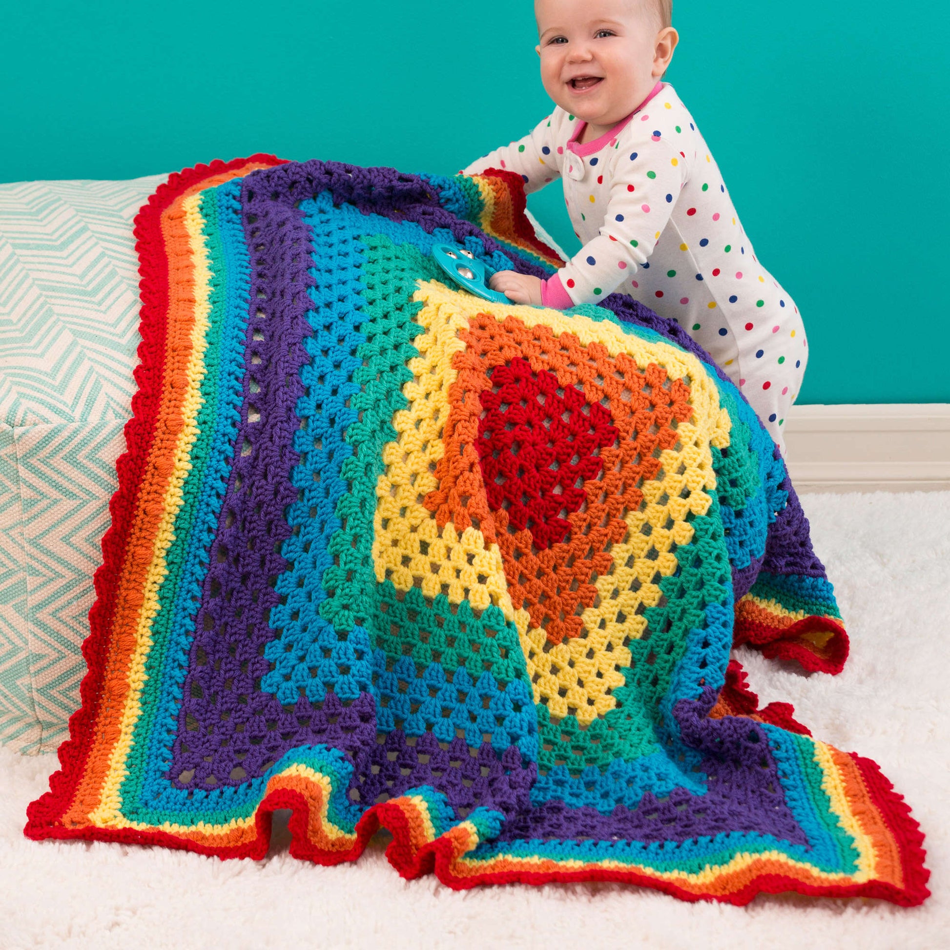 Embrace the Cheer: Crocheting the Radiant Rainbow Blanket