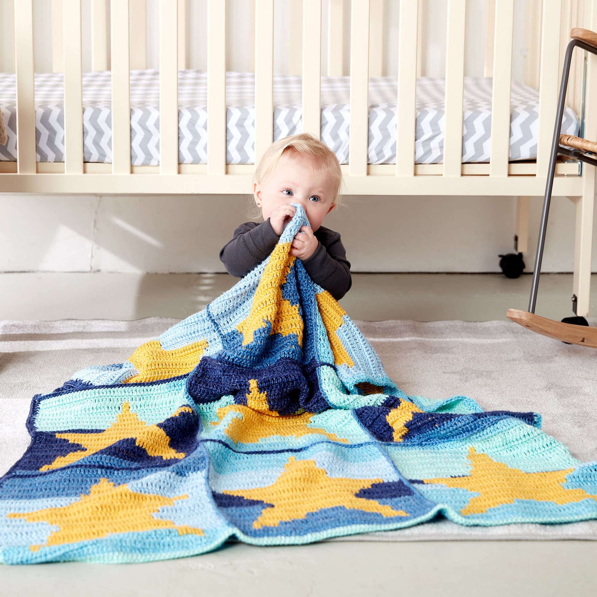 Embrace the Night with the Starry Sky Crochet Blanket